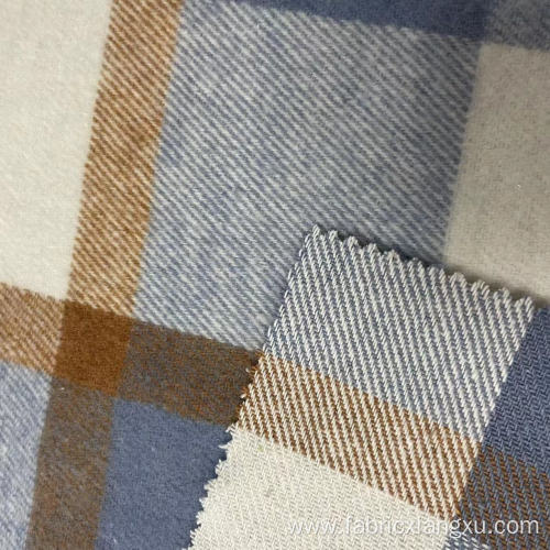 yarn dyed check polyester wool plaid tweed fabric